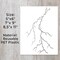 Lightning Bolt Stencil | Reusable Nature Street Art Inspirational Graffiti for Painting on Wood, Glass, Wall, Rock, Fabric, Walls, Canvas, Glassware | Lightening Bolt Stencil (8.5"x 11" (2))